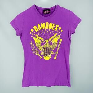 Vintage Y2K Ramones T Shirt Punk Rock Band 1234 Punk Grunge Skater Small